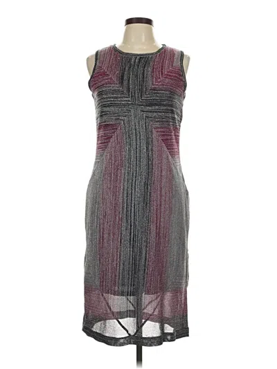 Pre-owned Adrienne Vittadini Cocktail Dress In Gray