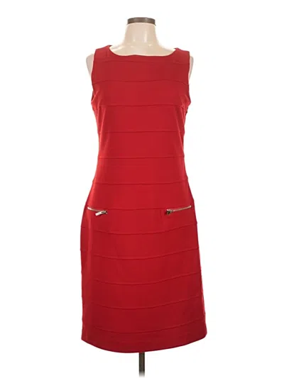 Pre-owned Adrienne Vittadini Cocktail Dress In Red