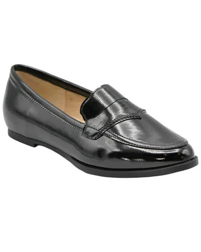 Adrienne Vittadini Denny Leather Loafer In Black