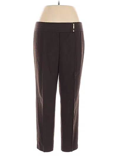 Pre-owned Adrienne Vittadini Dress Pants In Brown