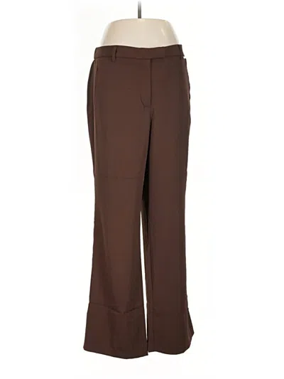 Pre-owned Adrienne Vittadini Dress Pants In Brown