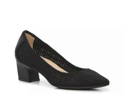 Adrienne Vittadini Faro Knit Pump In Black