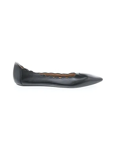 Pre-owned Adrienne Vittadini Flats In Black
