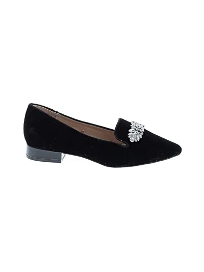 Pre-owned Adrienne Vittadini Flats In Black