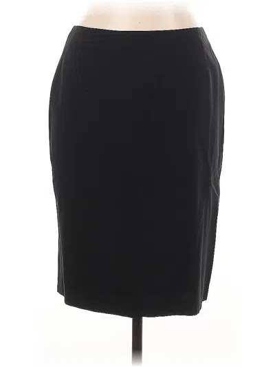 Pre-owned Adrienne Vittadini Formal Skirt In Black