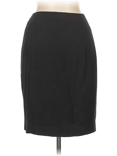 Pre-owned Adrienne Vittadini Formal Skirt In Black
