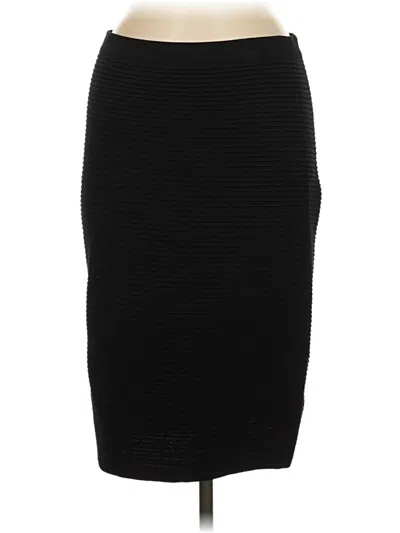 Pre-owned Adrienne Vittadini Formal Skirt In Black