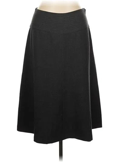 Pre-owned Adrienne Vittadini Formal Skirt In Gray