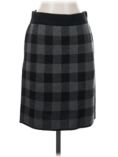 Pre-owned Adrienne Vittadini Formal Skirt In Gray