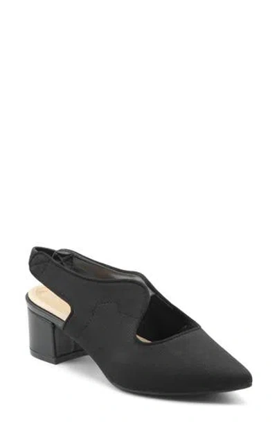 Adrienne Vittadini Goldie Slingback Pump In Black
