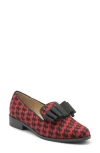 Adrienne Vittadini Hachi Grosgrain Bow Loafer In Red Multi