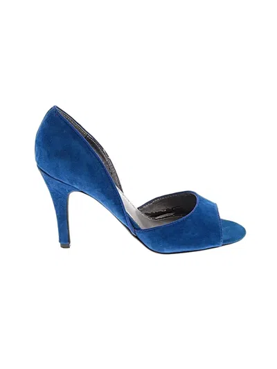 Pre-owned Adrienne Vittadini Heels In Blue