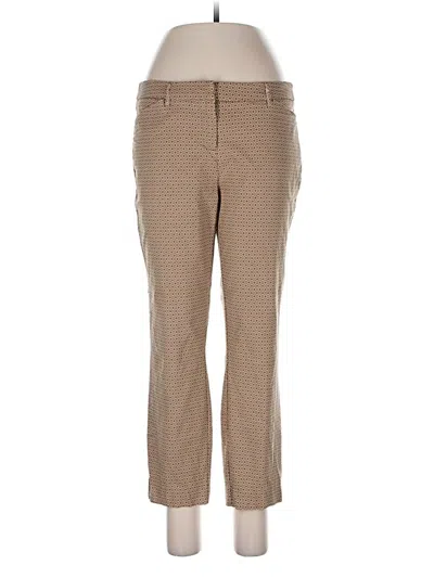 Pre-owned Adrienne Vittadini Khaki Pant In Brown