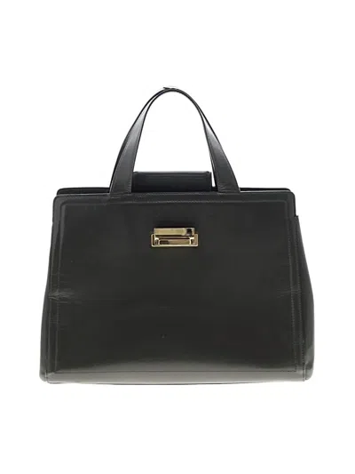 Pre-owned Adrienne Vittadini Leather Satchel In Black