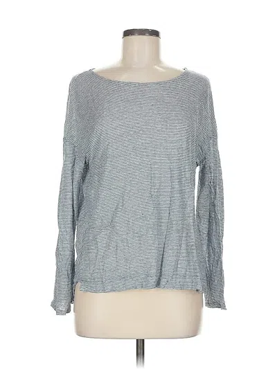 Pre-owned Adrienne Vittadini Long Sleeve T-shirt In Gray