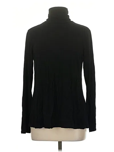Pre-owned Adrienne Vittadini Long Sleeve Turtleneck In Black