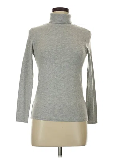 Pre-owned Adrienne Vittadini Long Sleeve Turtleneck In Gray