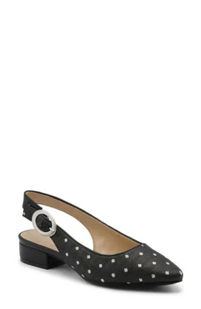 Adrienne Vittadini Papina Slingback Pump In Black Dot