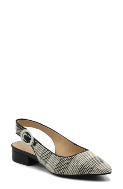 Adrienne Vittadini Papina Slingback Pump In Black Print