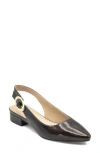 Adrienne Vittadini Papina Slingback Pump In Brown Patent