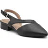 Adrienne Vittadini Pasca Pointed Toe Flat In Black
