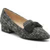 Adrienne Vittadini Pauletta Bow Pump In Black Multi Knit