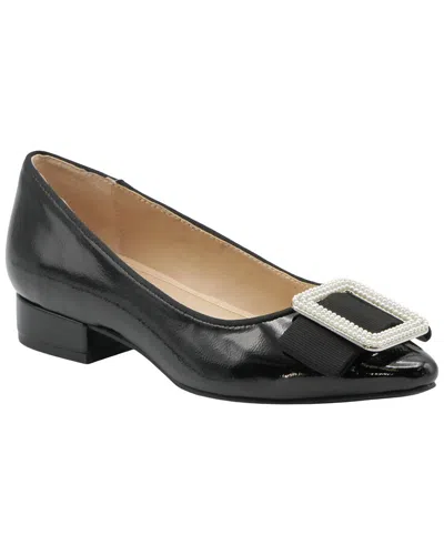Adrienne Vittadini Pender-2 Crinkle Patent Slip-on In Black