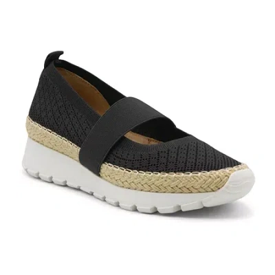 Adrienne Vittadini Percy Mary Jane Womens Sneakers In Black