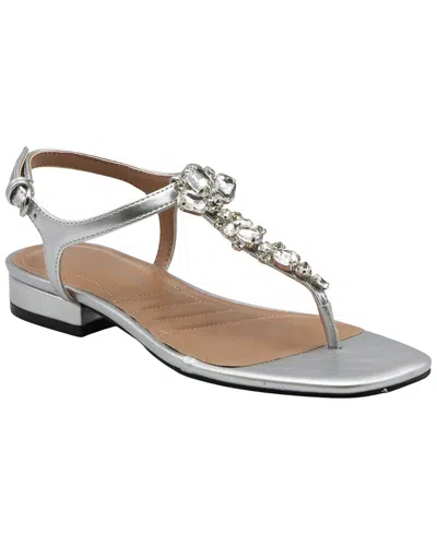 Adrienne Vittadini Pian Sandal In Silver