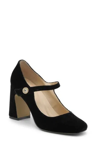 Adrienne Vittadini Pico Mary Jane Pump In Black Velveteen