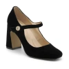 Adrienne Vittadini Pico Womens Square Closed Toe Mary Jane Shoes In Black
