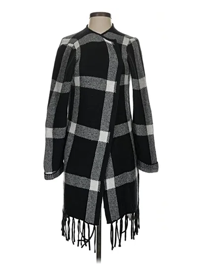 Pre-owned Adrienne Vittadini Poncho In Black