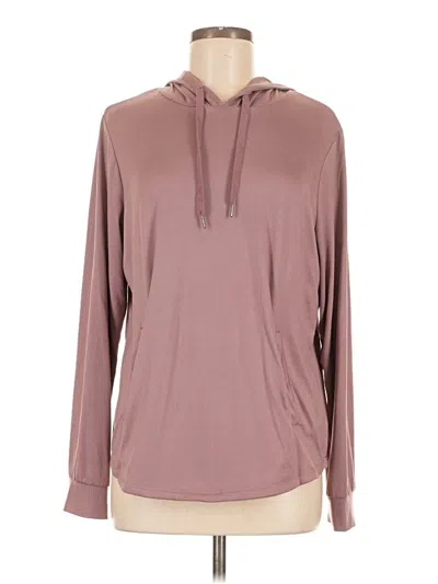 Pre-owned Adrienne Vittadini Pullover Hoodie In Brown
