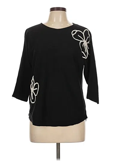 Pre-owned Adrienne Vittadini Pullover Sweater In Black