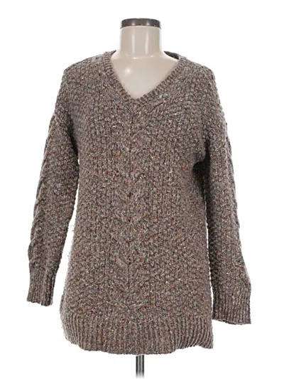 Pre-owned Adrienne Vittadini Pullover Sweater In Brown