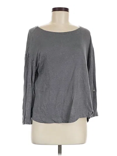 Pre-owned Adrienne Vittadini Pullover Sweater In Gray