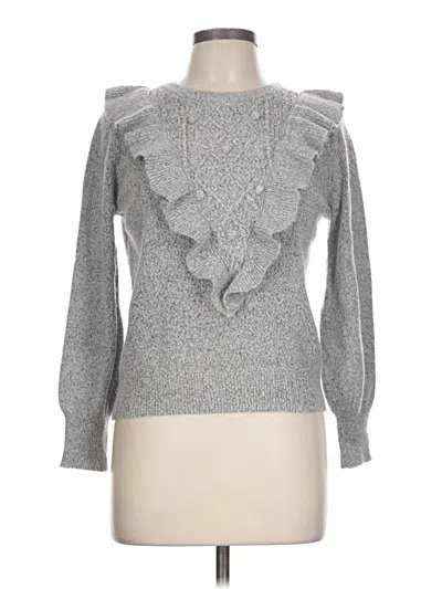 Pre-owned Adrienne Vittadini Pullover Sweater In Gray