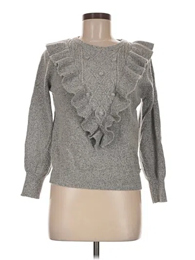 Pre-owned Adrienne Vittadini Pullover Sweater In Gray