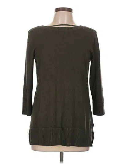 Pre-owned Adrienne Vittadini Pullover Sweater In Green