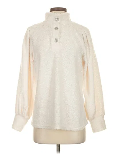 Pre-owned Adrienne Vittadini Pullover Sweater In Ivory