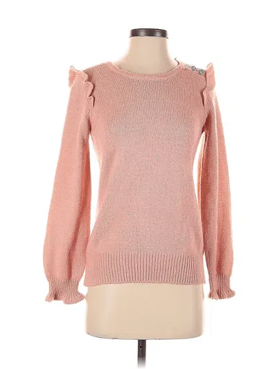 Pre-owned Adrienne Vittadini Pullover Sweater In Pink