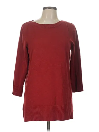 Pre-owned Adrienne Vittadini Pullover Sweater In Red