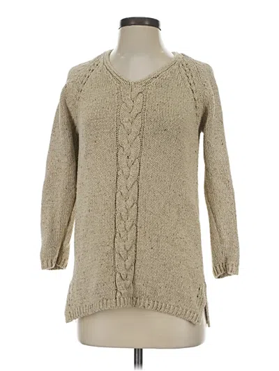 Pre-owned Adrienne Vittadini Pullover Sweater In Tan