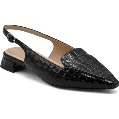 Adrienne Vittadini Rafi Slingback Flat In Black