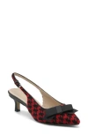 Adrienne Vittadini Sachem Slingback Pump In Red Black