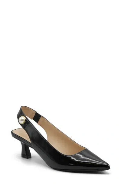 Adrienne Vittadini Sagan Pointed Toe Slingback Pump In Black