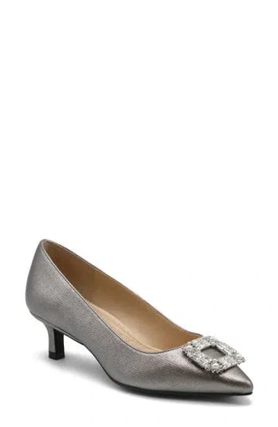 Adrienne Vittadini Sancere Kitten Heel In Gray