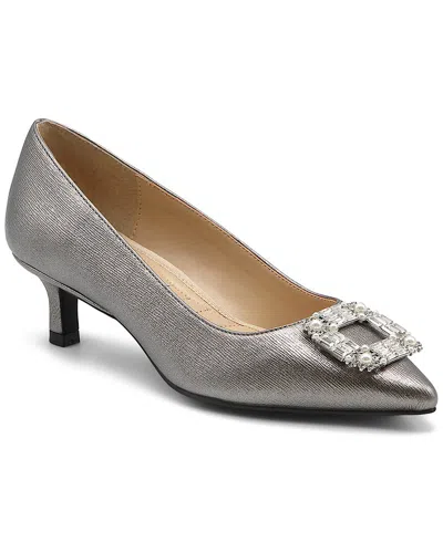 Adrienne Vittadini Sancerre Satin Pump In Gray