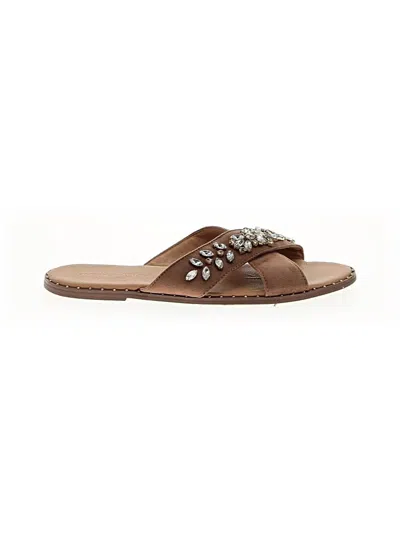 Pre-owned Adrienne Vittadini Sandals In Brown
