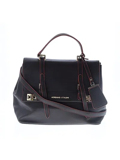 Pre-owned Adrienne Vittadini Satchel In Black